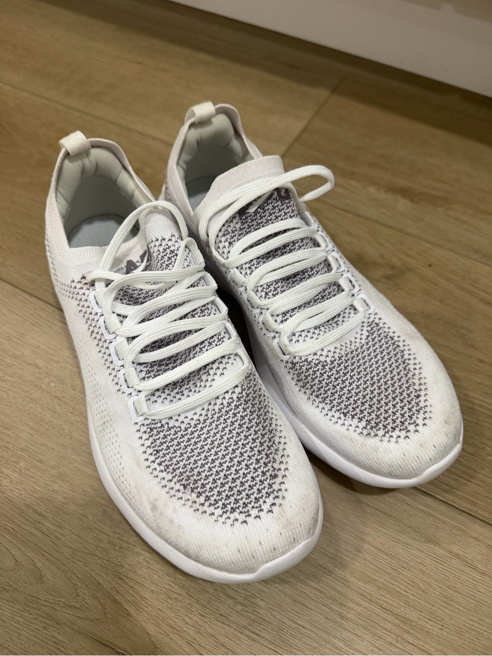 APL Women's Knit Runner Sneakers - White/Gray